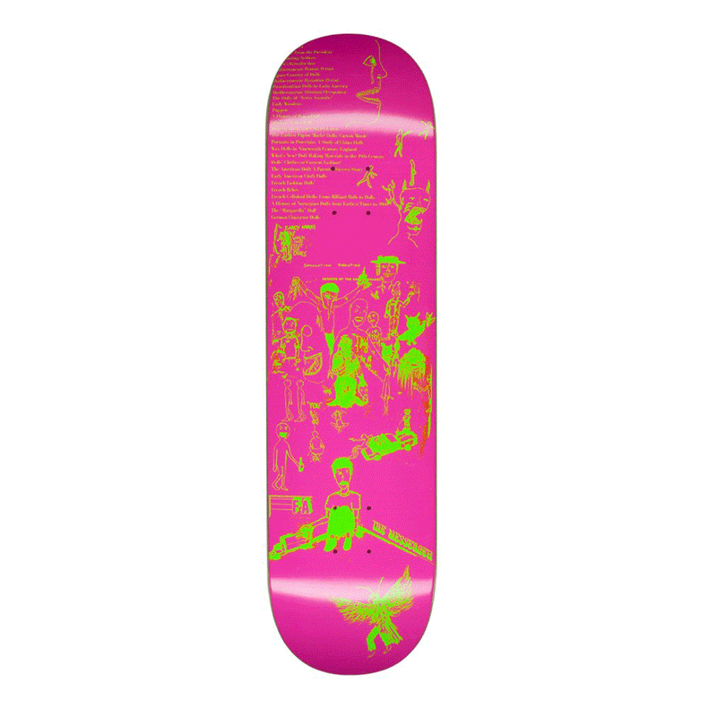 Fucking Awesome skateboard, Drawings 2 Pink, 8.5" Deck