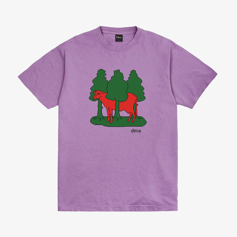 Dime MTL Forest Cow Lavender T-shirt