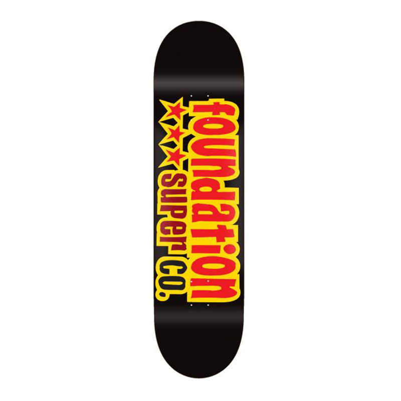 Foundation Skateboards, FS 3 Star Black 8.13 Deck