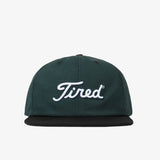Tired Golf Logo Green Hat