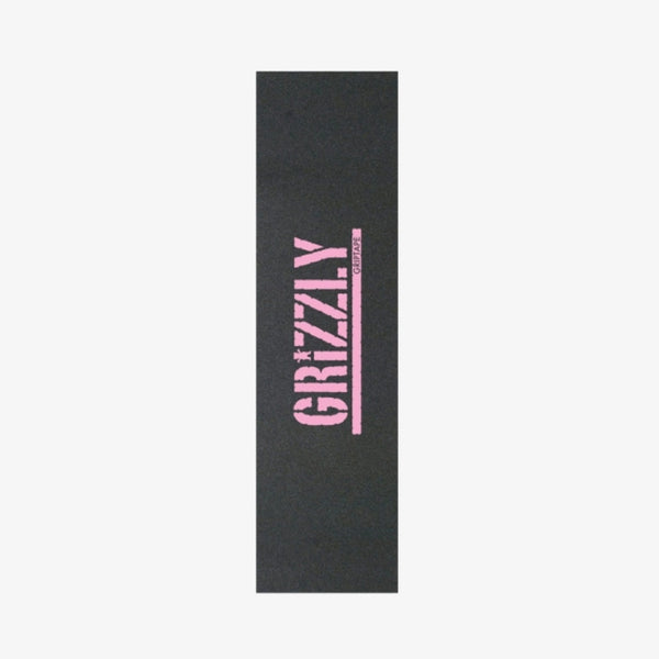 Grizzly Stamp Print Pink Griptape