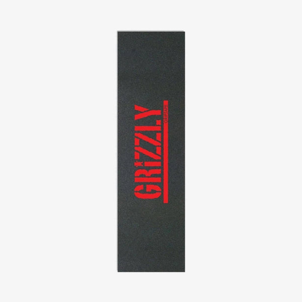 Grizzly Stamp Print Red Griptape