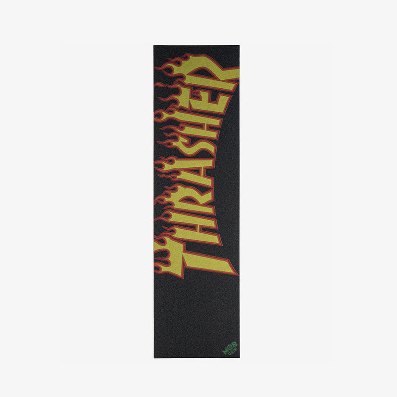 mob grip griptape sheet thrasher flame logo