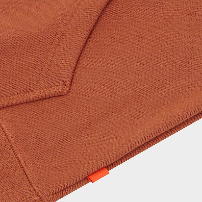 nike sb sweatshirt hood orange label iso (dark russet)