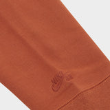 nike sb sweatshirt hood orange label iso (dark russet)