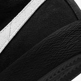 nike sb shoes zoom blazer mid (black/black/white)