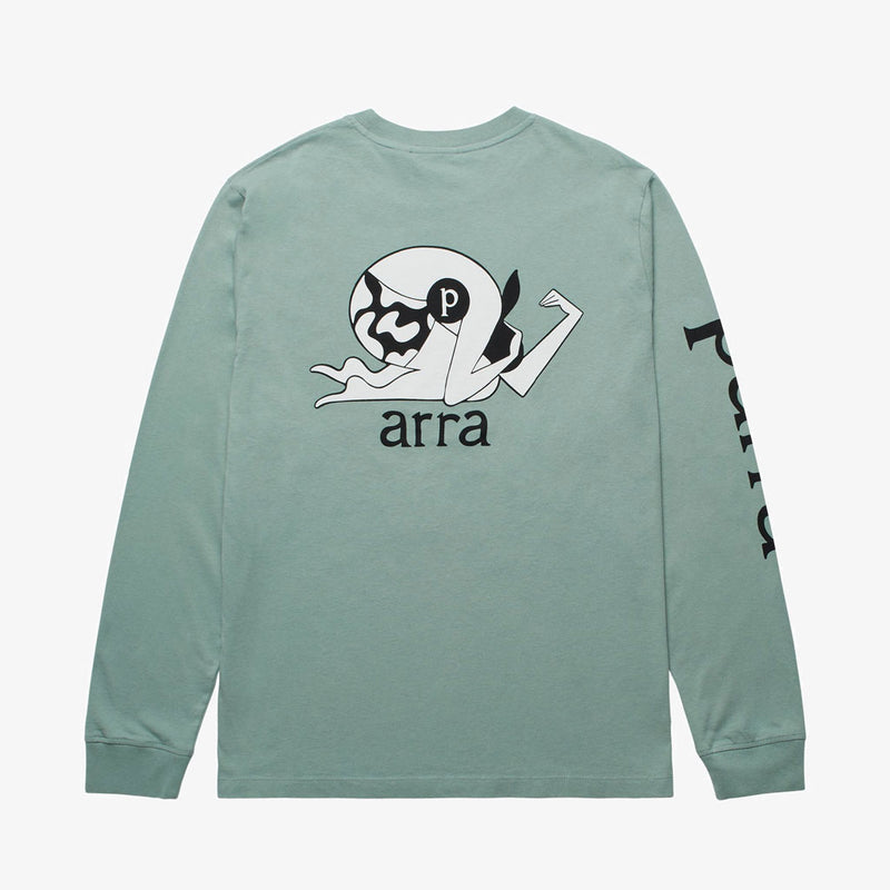 Parra Tee Shirt Long Sleeves The Lost Ring (Pistache)