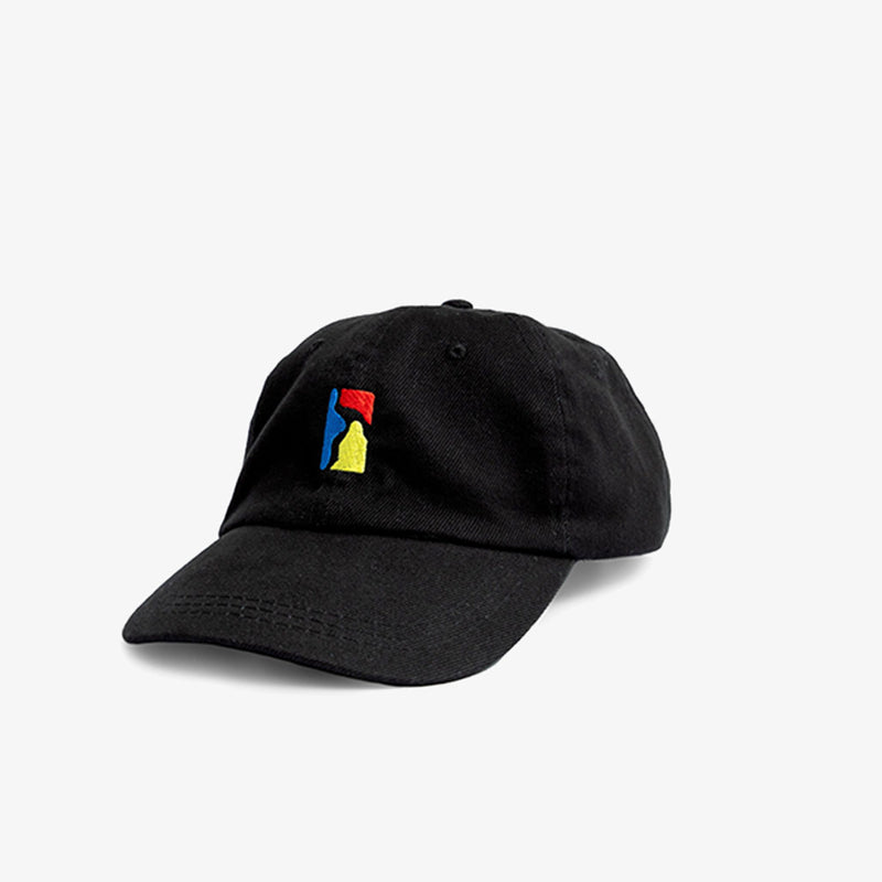 Poetic Collective Classic 6 Pannel Hat ( Black/Color Logo )