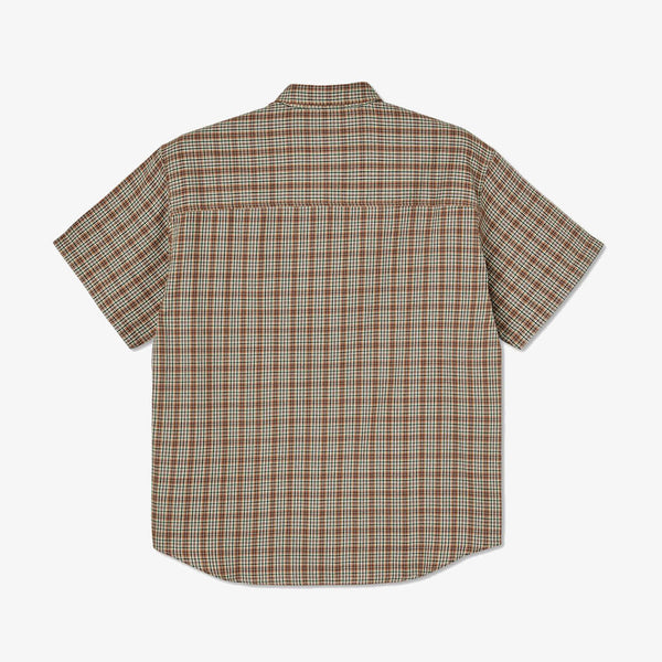 Polar Mitchell Flannel S/S Shirt Brown