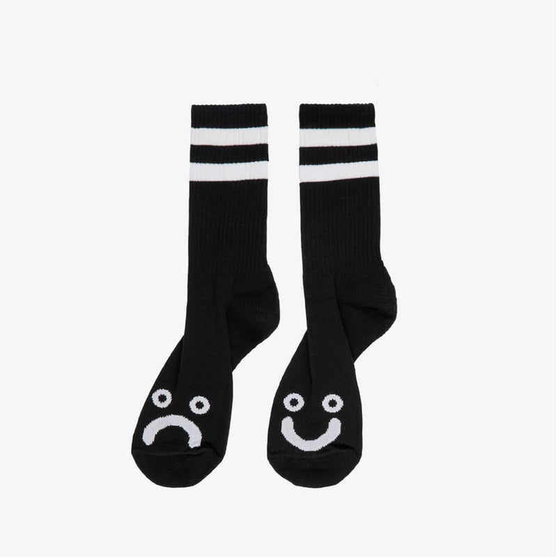 polar socks happy sad (black)