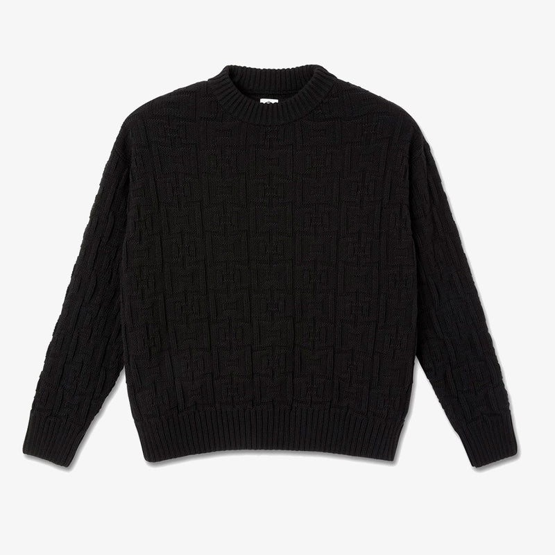 Polar Skate Co Square Knit Black Sweater