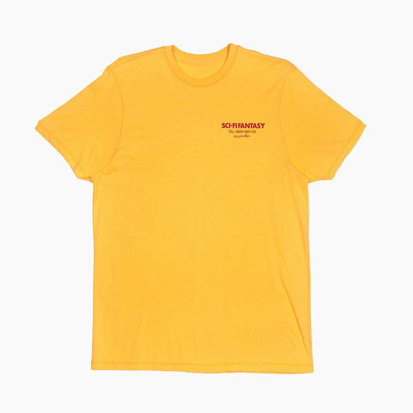 Sci-Fi Fantasy Dead Planet T-Shirt (Yellow)