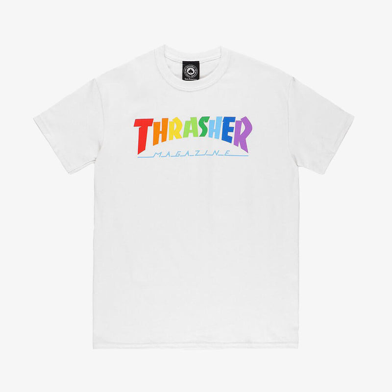 Thrasher Rainbow White T-Shirt