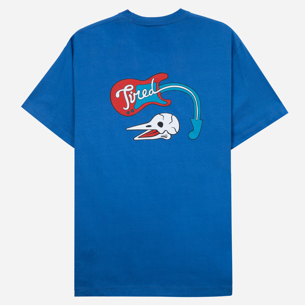 tired tee shirt music (royal blue)