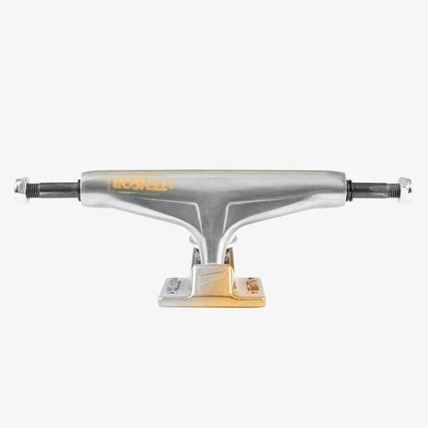 Tensor Alum Stencil Mirror RAW/GOLD FADE 5.5 Skateboard Trucks