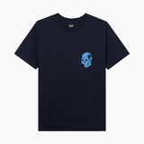 Tired Creepy Skull T-Shirt (Navy)