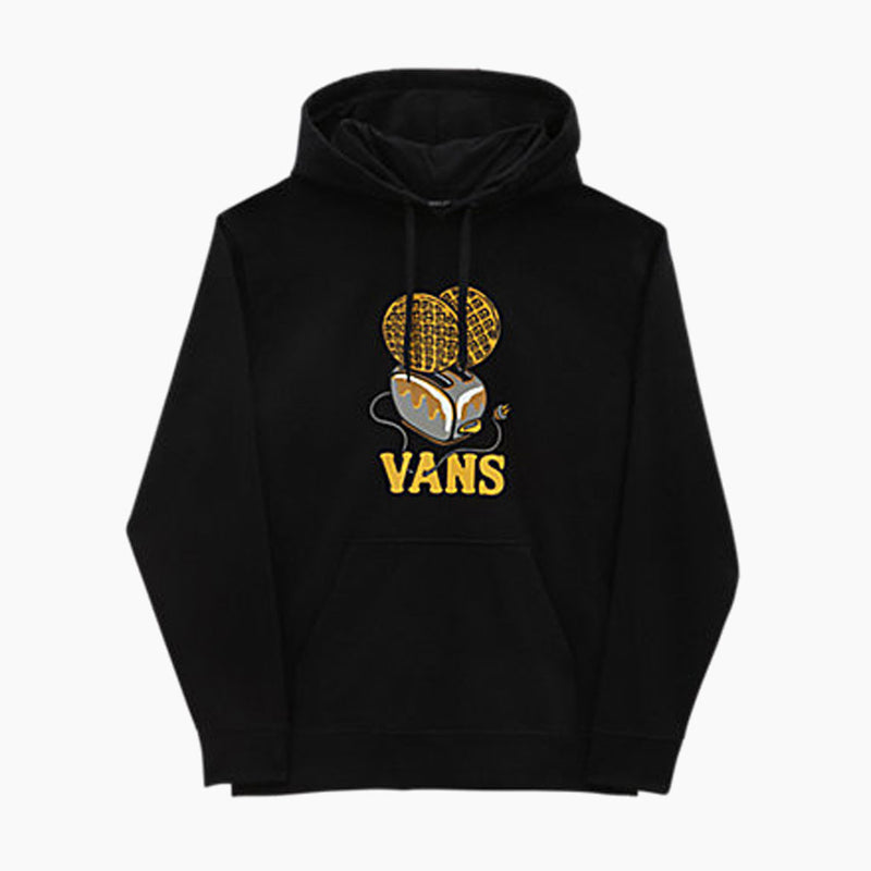 Vans Sweatshirt Hood Toaster Waffle Po (Black)