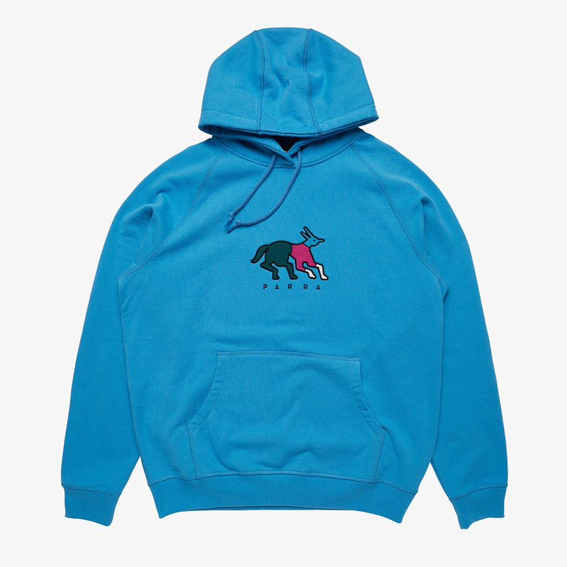 parra hooded sweatshirt anxious dog (greek blue)