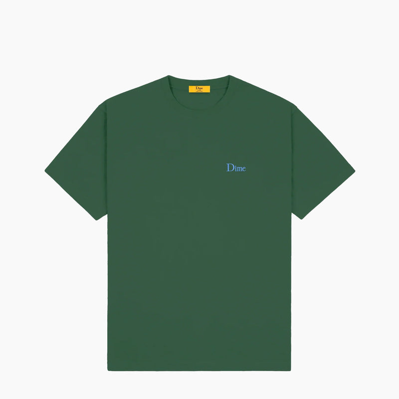 dime tee shirt classic small logo (rainforest)