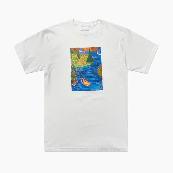 fucking awesome tee shirt floating baby (white)