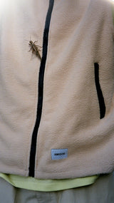 amigos jacket vest polar (khaki/black)