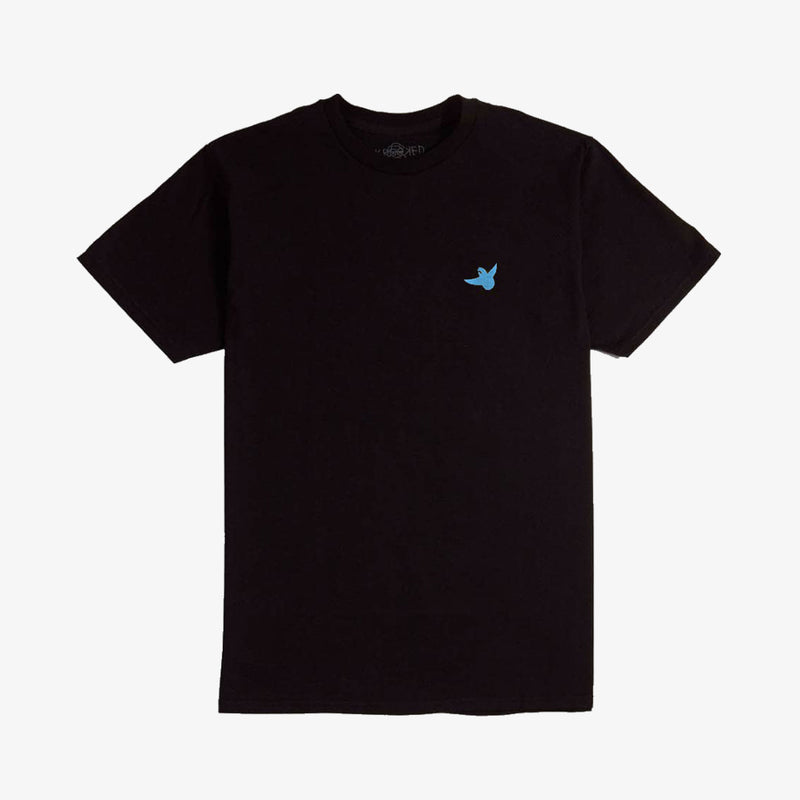 Krooked OG Bird Embroidered Black & Blue T-Shirt