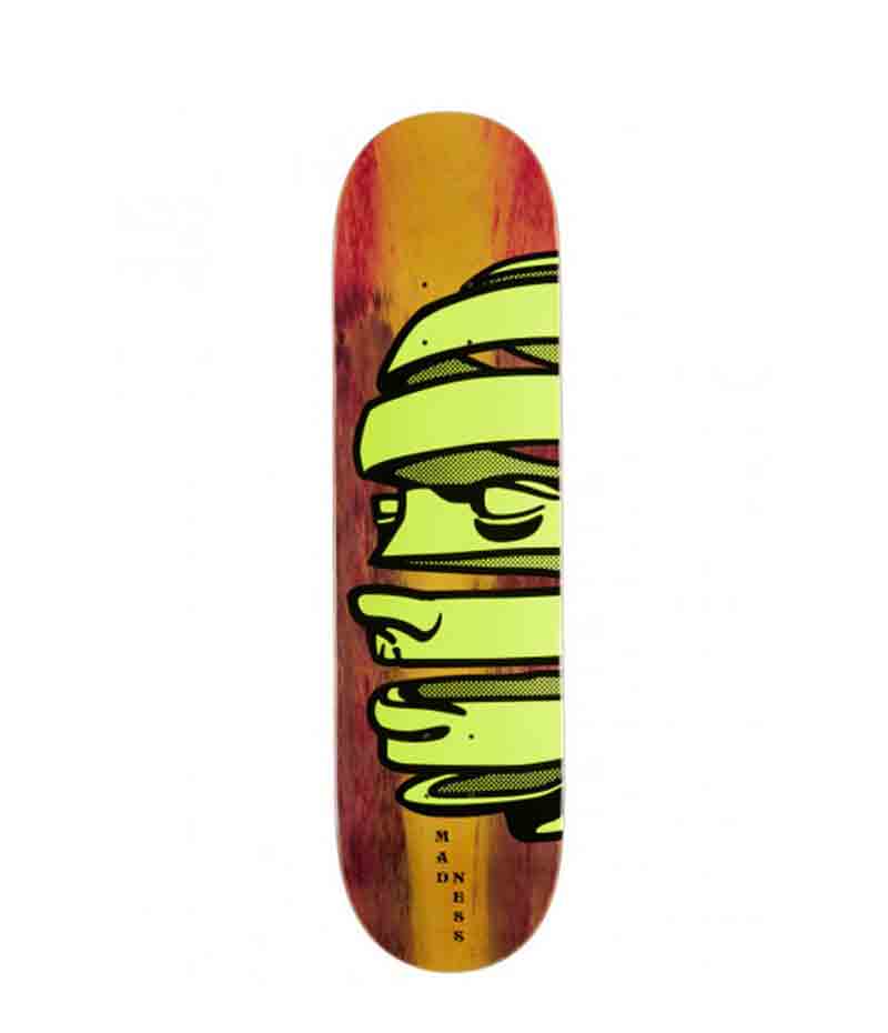 Madness skateboards, deck, Head Peel