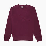 poetic collective sweathshirt crew color logo (burgundy)