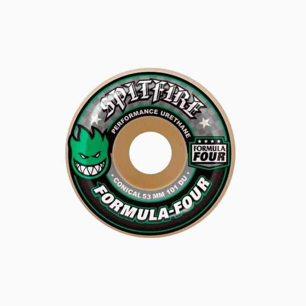 spitfire wheels formula four conical (green print) 101a 53mm