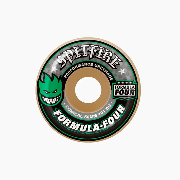 spitfire wheels formula four conical (green print) 101a 56mm