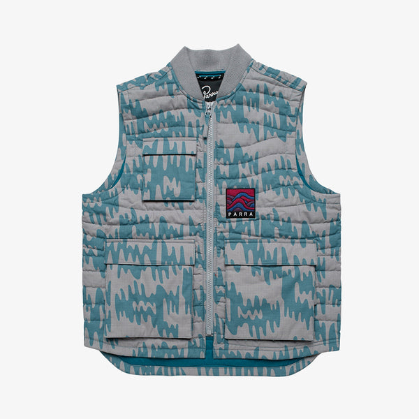 parra jacket vest tremor pattern (alloy grey)