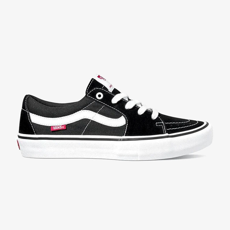 vans shoes sk8-low pro (black/white)